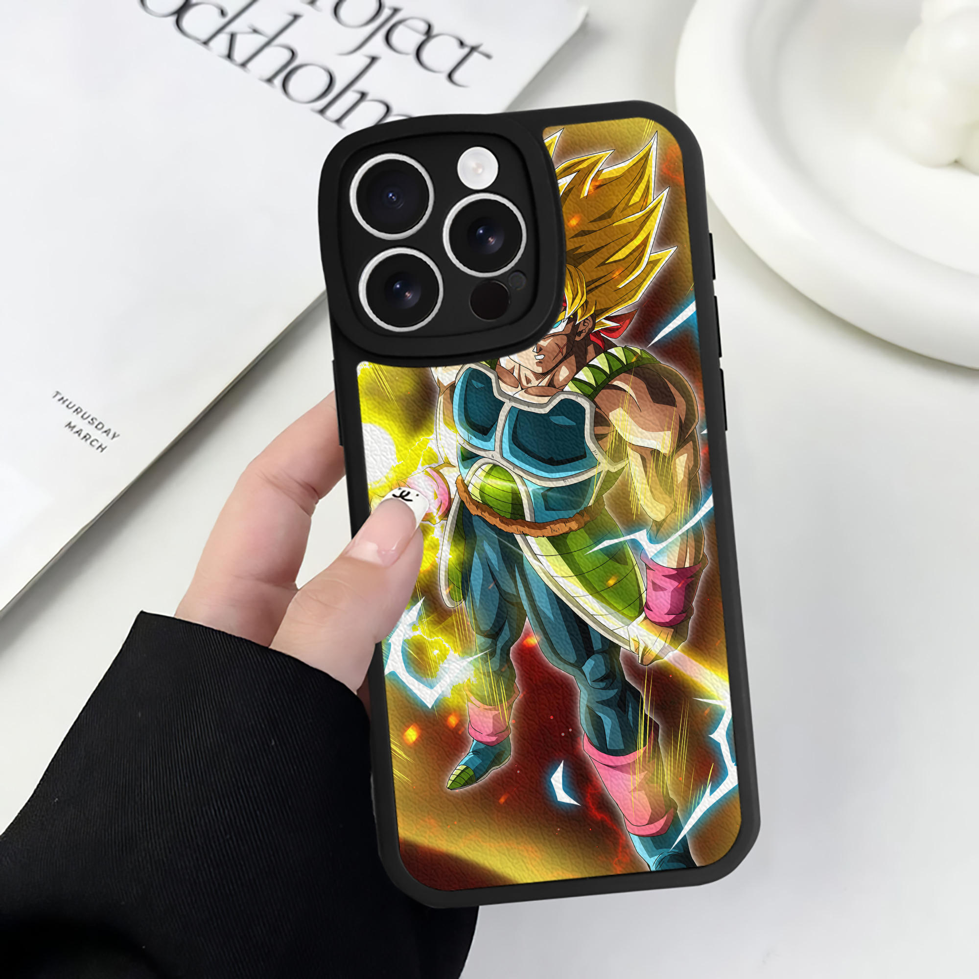 （画像用） ドラゴンボール DRAGON BALL 【iPhone 16シリーズ対応】シリコンスマホケース（レザー調） 材質：シリコン